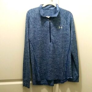 Under Armour blue zipper top